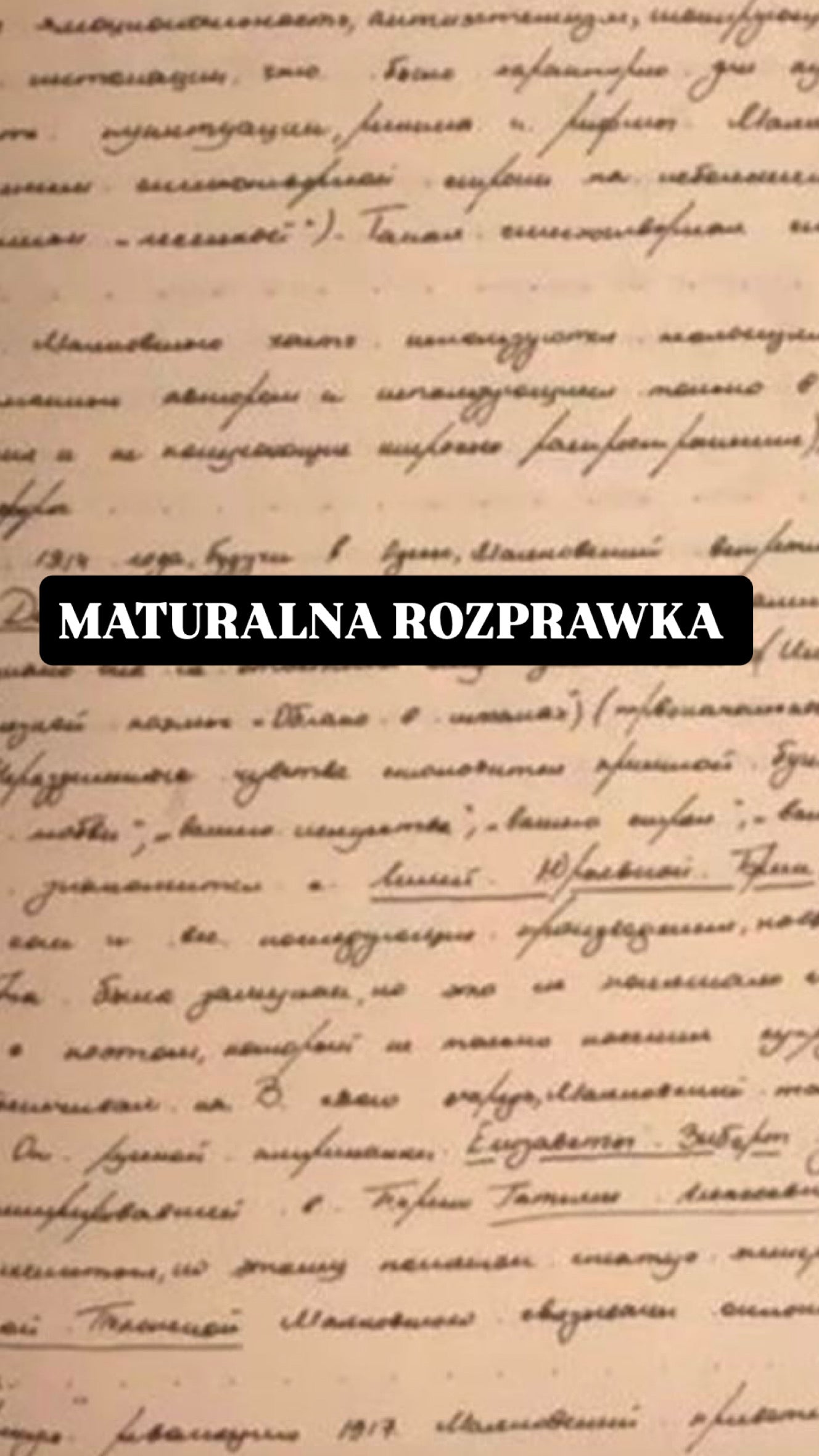 Maturalna rozprawka